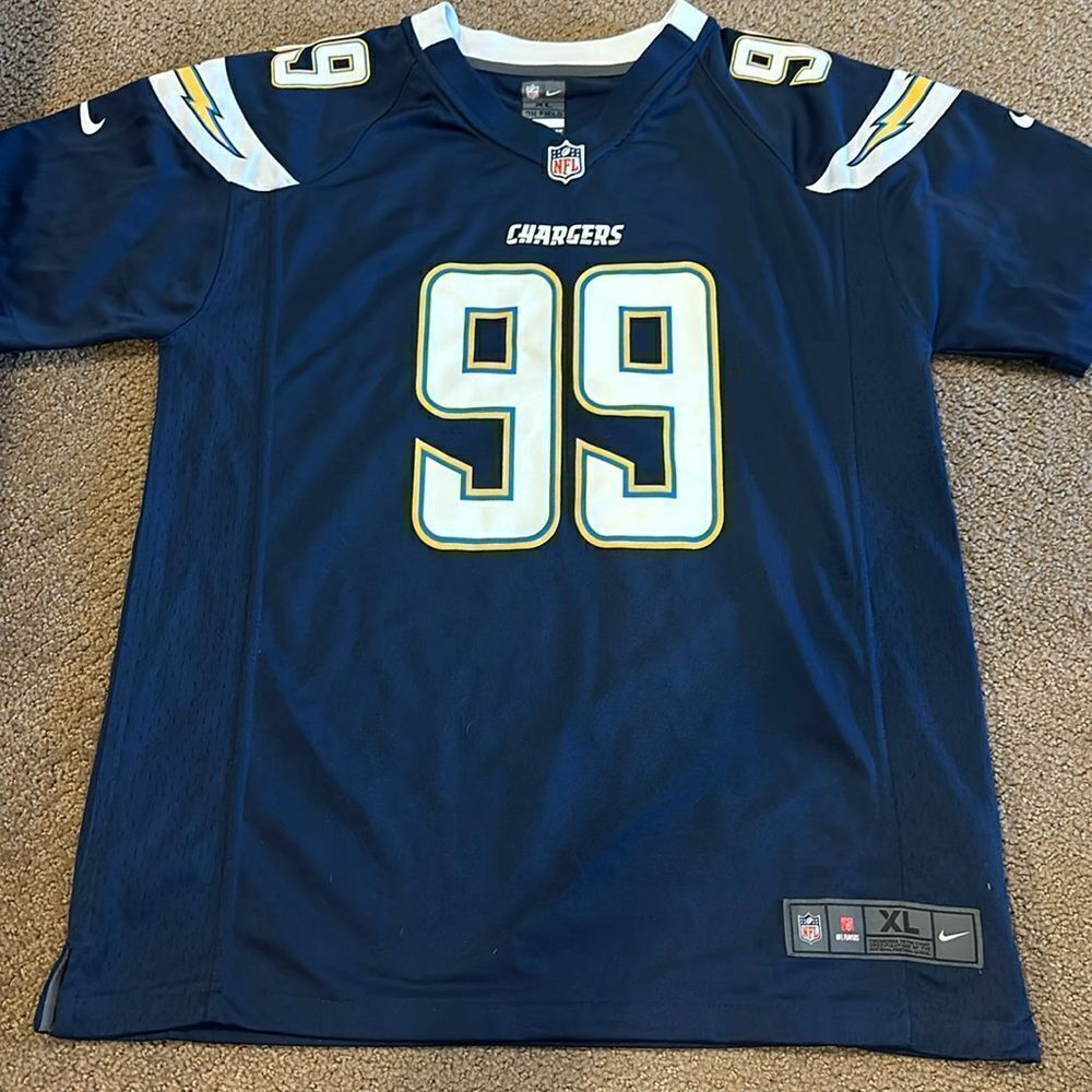 Nike Boys NFL Navy Blue LA Chargers Bosa #99 Jersey - Size XL